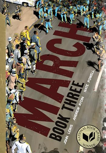 Cover of March: Book Three by Nate Powell, Andrew Aydin, John Lewis